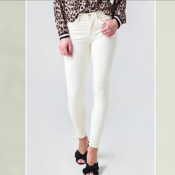 Frame Denim Pants - Frame le high skinny Pant in Cream color Size 29